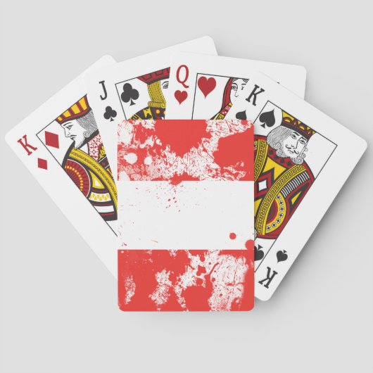 Flagge Österreichs Spielkarten (Rückseite)