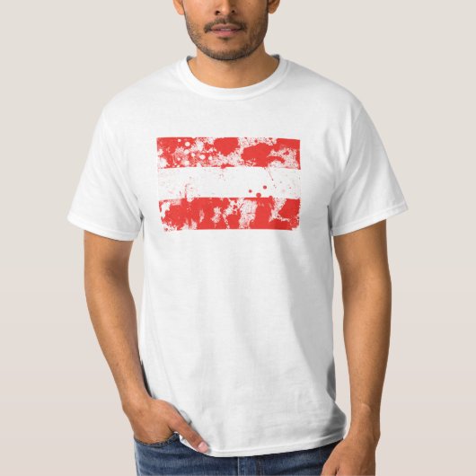 Flagge Österreichs T-Shirt (Vorderseite)