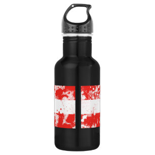 Flagge Österreichs Trinkflasche