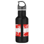 Flagge Österreichs Trinkflasche (Rückseite)