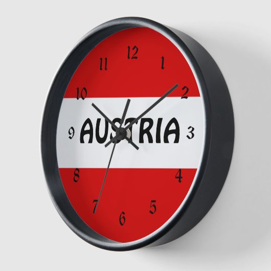 Flagge Österreichs Uhr (Winkel)