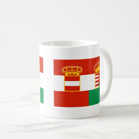 Flagge Österreichs Ungarn (1869-1918) Kaffeetasse (VorderseiteRechts)