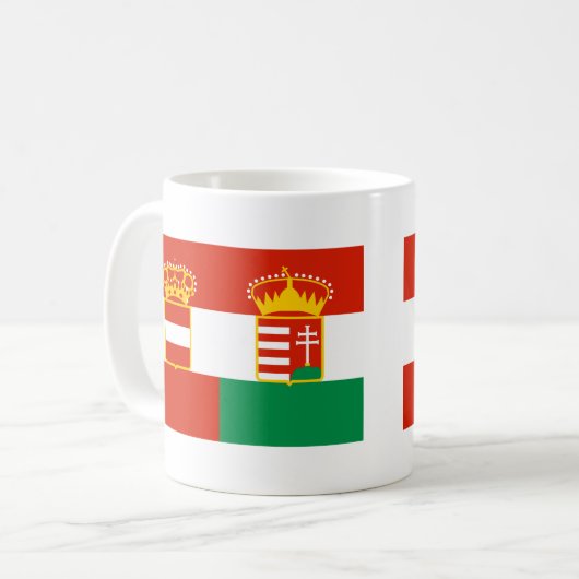 Flagge Österreichs Ungarn (1869-1918) Kaffeetasse (Vorderseite Links)