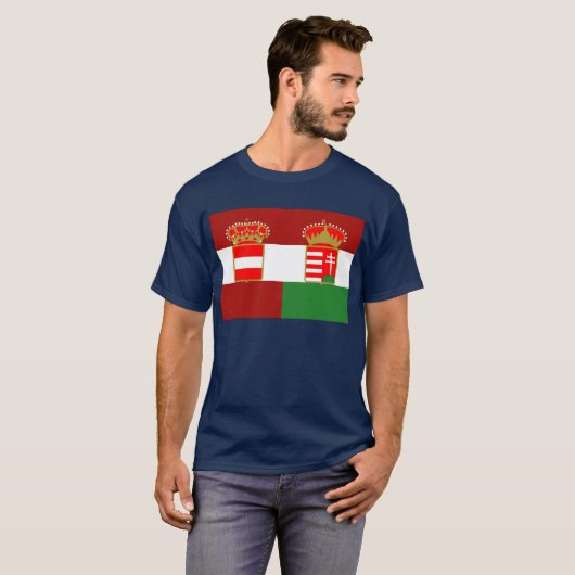 Flagge Österreichs Ungarn T-Shirt (Vorne ganz)