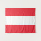 Flagge Österreichs Wandteppich (Vorderseite (Horizontal))