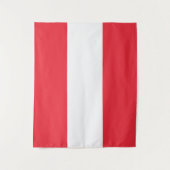 Flagge Österreichs Wandteppich (Vorderseite)