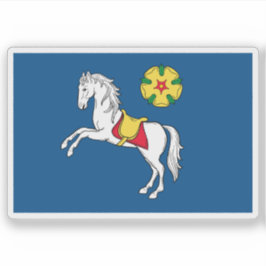 Flagge Ostrava, Tschechische Republik Aufkleber