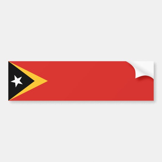 Flagge Osttimors Autoaufkleber (Vorne)