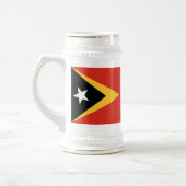 Flagge Osttimors Bierglas (Links)
