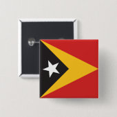 Flagge Osttimors Button (Vorne & Hinten)