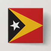 Flagge Osttimors Button (Vorderseite)