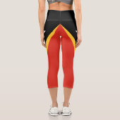 Flagge Osttimors Capri Leggings (Rückseite)
