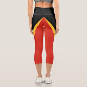 Flagge Osttimors Capri Leggings (Rückseite)