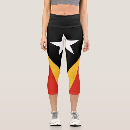 Flagge Osttimors Capri Leggings (Vorderseite)