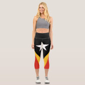 Flagge Osttimors Capri Leggings (Vorderseite)