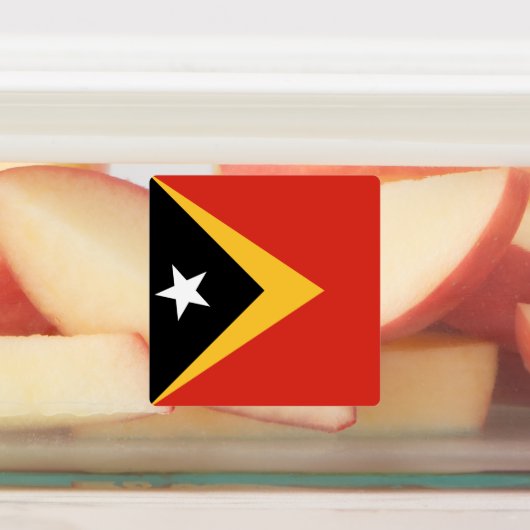 Flagge Osttimors Etiketten (Befestigt)