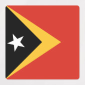 Flagge Osttimors Etiketten (Design 2)