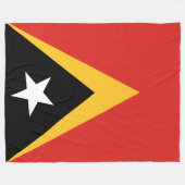 Flagge Osttimors Fleecedecke (Vorderseite (Horizontal))