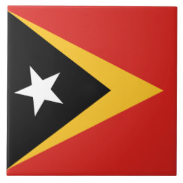 Flagge Osttimors Fliese