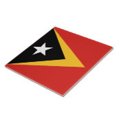 Flagge Osttimors Fliese (Seite)