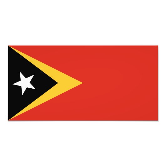 Flagge Osttimors Fotodruck (Vorne)