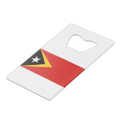 Flagge Osttimors Geldbeutel Flaschenöffner (Vorderseite Schrägansicht)