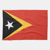 Flagge Osttimors Geschirrtuch (Horizontal)