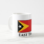 Flagge Osttimors Kaffeetasse (Vorderseite Links)