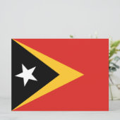 Flagge Osttimors Karte (Stehend Vorderseite)