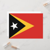 Flagge Osttimors Karte (Vorderseite/Rückseite Beispiel)