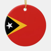 Flagge Osttimors Keramik Ornament (Vorne)