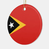 Flagge Osttimors Keramik Ornament (Links)