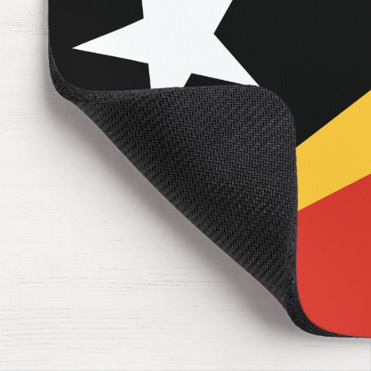 Flagge Osttimors Mousepad (Ecke)