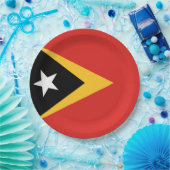 Flagge Osttimors Pappteller (Party)