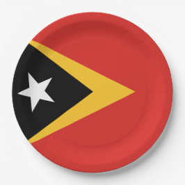 Flagge Osttimors Pappteller