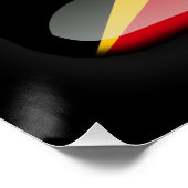 Flagge Osttimors Poster (Ecke)