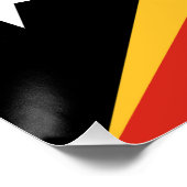 Flagge Osttimors Poster (Ecke)