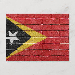 Flagge Osttimors Postkarte