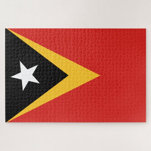 Flagge Osttimors Puzzle (Horizontal)