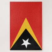 Flagge Osttimors Puzzle (Vertikal)