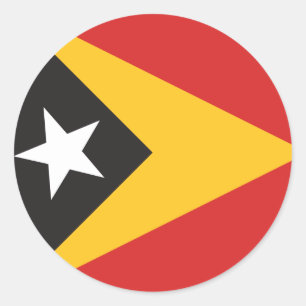 Flagge Osttimors Runder Aufkleber