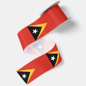 Flagge Osttimors Satinband (Rückseite)