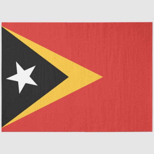 Flagge Osttimors Seidenpapier (Vorderseite)