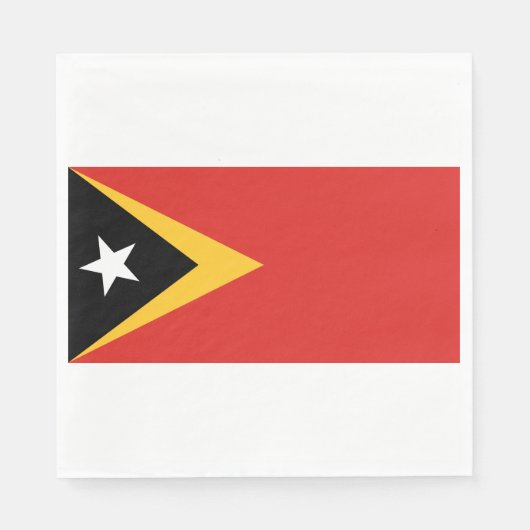 Flagge Osttimors Serviette (Vorderseite)