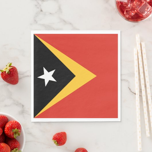 Flagge Osttimors Serviette (Beispiel)