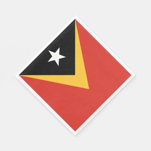 Flagge Osttimors Serviette (Ecke)