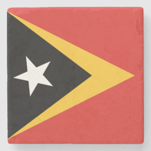 Flagge Osttimors Steinuntersetzer