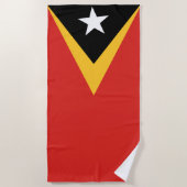 Flagge Osttimors Strandtuch (Vorderseite)