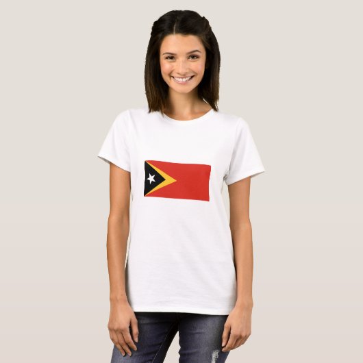 Flagge Osttimors T-Shirt (Vorne ganz)