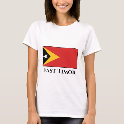 Flagge Osttimors T-Shirt (Vorderseite)
